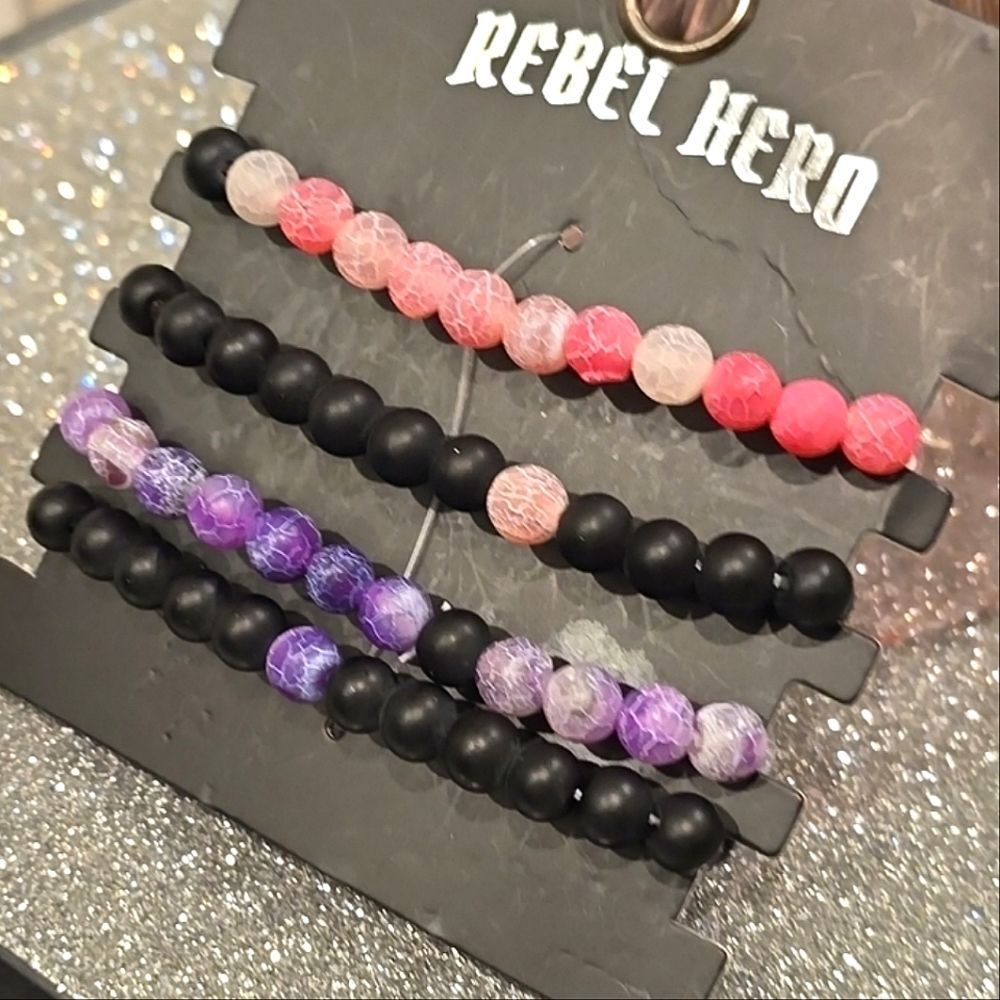 Rebel Hero Beaded Braclet Set